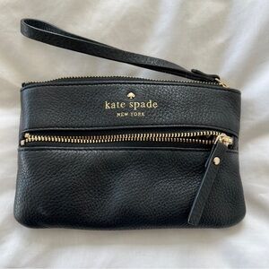 Kate Spade wristlet wallet. Black